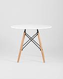 Стол Stool Group Eames DSW детский белый, ножки массив бука, фото 5