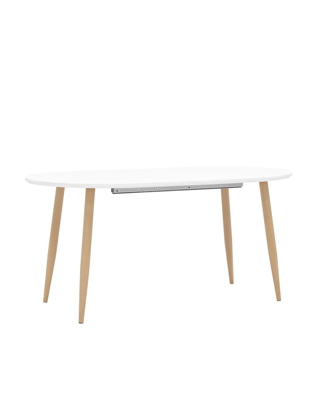 Стол Stool Group обеденный Берген белый раскладной 160 (220)*90 см
