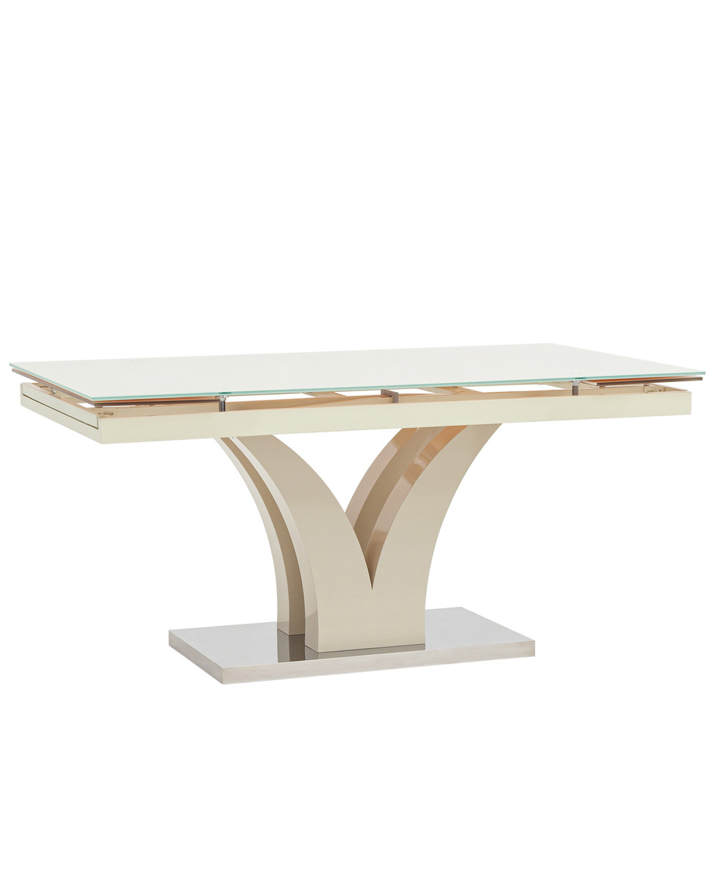 Стол Stool Group Верона раскладной 160-220*90 глянцевый бежевый