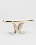 Стол Stool Group Верона раскладной 160-220*90 глянцевый бежевый, фото 3