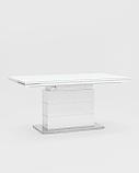 Стол Stool Group обеденный Глазго раскладной белый, размеры столешницы 160 (215)* 90 см, фото 2