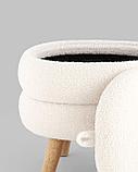 Пуф Stool Group с ящиком Винни M тедди белый, фото 7