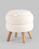 Пуф Stool Group с ящиком Винни S тедди белый, фото 2