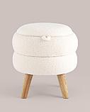 Пуф Stool Group с ящиком Винни S тедди белый, фото 5
