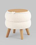 Пуф Stool Group с ящиком Винни S тедди белый, фото 7