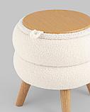 Пуф Stool Group с ящиком Винни S тедди белый, фото 8