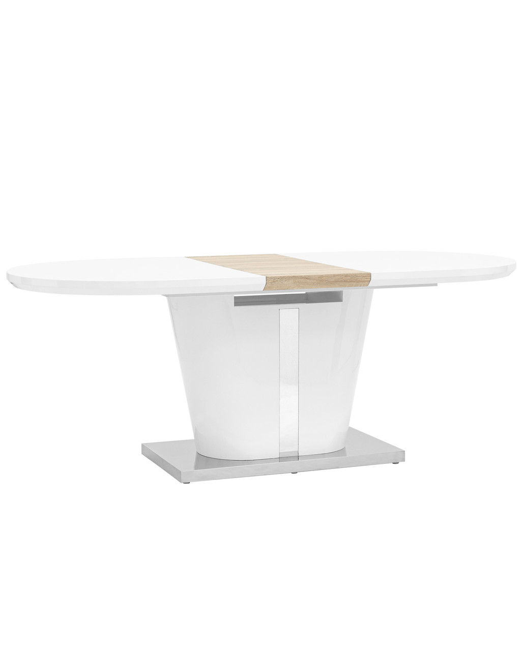 Стол Stool Group обеденный белый Мулен, столешница раскладная, размеры 160 (220)* 90 см