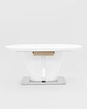 Стол Stool Group обеденный белый Мулен, столешница раскладная, размеры 160 (220)* 90 см, фото 4