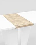 Стол Stool Group обеденный белый Мулен, столешница раскладная, размеры 160 (220)* 90 см, фото 6