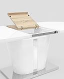 Стол Stool Group обеденный белый Мулен, столешница раскладная, размеры 160 (220)* 90 см, фото 9
