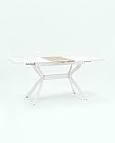Стол Stool Group обеденный Орландо раскладной 120-160*80 белый, фото 4
