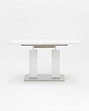 Стол Stool Group Сиэтл раскладной 140-180*90 глянцевый белый, фото 3