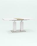 Стол Stool Group Сиэтл раскладной 140-180*90 глянцевый белый, фото 4