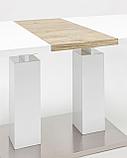 Стол Stool Group Сиэтл раскладной 140-180*90 глянцевый белый, фото 5