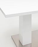 Стол Stool Group Сиэтл раскладной 140-180*90 глянцевый белый, фото 8