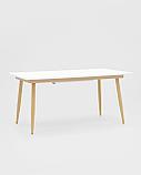 Стол Stool Group обеденный Стокгольм раскладной белый, размеры столешницы 160 (220)*90 см, фото 2