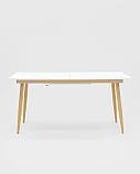 Стол Stool Group обеденный Стокгольм раскладной белый, размеры столешницы 160 (220)*90 см, фото 4