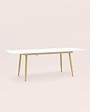 Стол Stool Group обеденный Стокгольм раскладной белый, размеры столешницы 160 (220)*90 см, фото 5