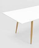 Стол Stool Group обеденный Стокгольм раскладной белый, размеры столешницы 160 (220)*90 см, фото 8