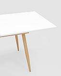 Стол Stool Group обеденный Стокгольм раскладной белый, размеры столешницы 160 (220)*90 см, фото 9
