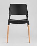 Стул Stool Group BISTRO черный, массив бука, матовый пластик, фото 5