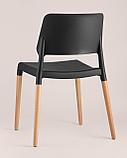Стул Stool Group BISTRO черный, массив бука, матовый пластик, фото 7