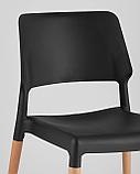 Стул Stool Group BISTRO черный, массив бука, матовый пластик, фото 10