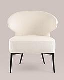 Кресло Stool Group лаунж Royal Stripes велюр молочный, фото 8