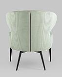 Кресло Stool Group лаунж Royal Stripes велюр фисташковый, фото 9