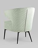 Кресло Stool Group лаунж Royal Stripes велюр фисташковый, фото 10