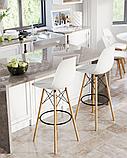 Стул барный Stool Group DSW белый покрытие для устойчивости к ударам, фото 3