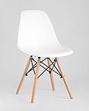 Стул Stool Group Eames DSW белый пластиковый, ножки массив бука, фото 2
