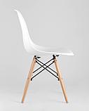 Стул Stool Group Eames DSW белый пластиковый, ножки массив бука, фото 8