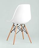 Стул Stool Group Eames DSW белый пластиковый, ножки массив бука, фото 9