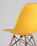 Стул Stool Group DSW желтый, литой полипропилен, стальной каркас, массив бука, фото 9