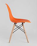 Стул Stool Group DSW оранжевый, литой полипропилен, стальной каркас, массив бука, фото 7