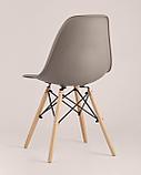 Стул Stool Group DSW темно-серый, литой полипропилен, стальной каркас, массив бука, фото 7