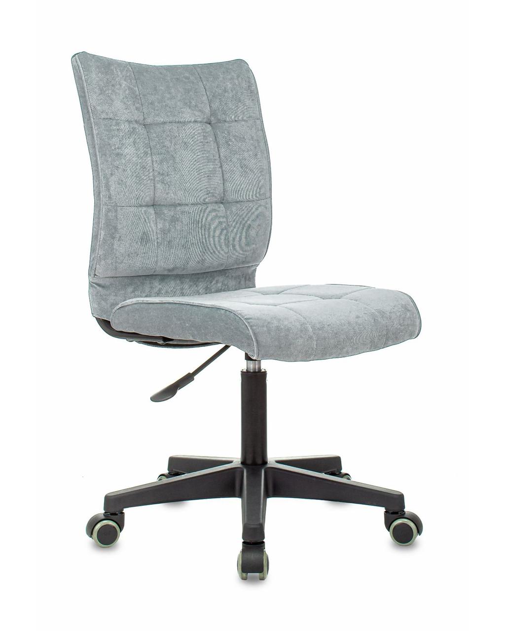 Кресло компьютерное TopChairs TopChairs ST-Alex без подлокотников серо-голубой крестовина пластик черный