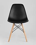 Стул Stool Group DSW черный, литой полипропилен, стальной каркас, массив бука, фото 5