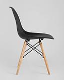 Стул Stool Group DSW черный, литой полипропилен, стальной каркас, массив бука, фото 6