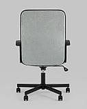 Компьютерное кресло TopChairs TopChairs ST-TRACER серо-голубой крестовина металлическая разборная, фото 7