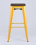 Стул барный Stool Group Tolix WOOD желтый, металл с порошковым покрытием, дерево, металл, фото 4