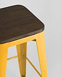 Стул барный Stool Group Tolix WOOD желтый, металл с порошковым покрытием, дерево, металл, фото 5