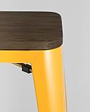 Стул барный Stool Group Tolix WOOD желтый, металл с порошковым покрытием, дерево, металл, фото 6