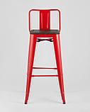 Стул барный Stool Group Tolix WOOD со спинкой красный глянцевый, металл, дерево, фото 5