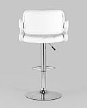 Стул барный Stool Group Бентли белый PU-кожа, дугообразные подлокотники, фото 5