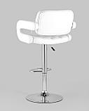 Стул барный Stool Group Бентли белый PU-кожа, дугообразные подлокотники, фото 6
