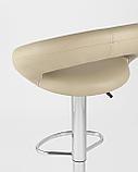 Стул барный Stool Group Купер бежевый кожаное сиденье, газлифт, фото 7
