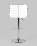 Стул барный Stool Group Малави белый, газ-лифт, обивка из искусственной кожи, фото 5