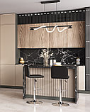 Стул барный Stool Group Малави черный, газ-лифт, обивка из искусственной кожи, фото 4